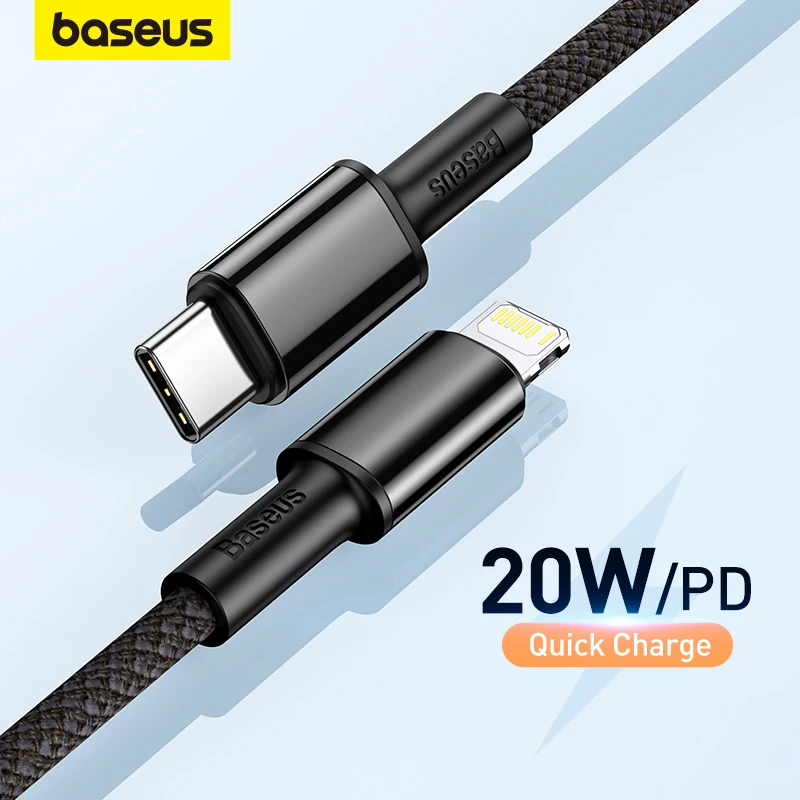 Baseus PD 20 Вт USB C Кабель для iPhone 13 12 Pro Max Быстрая Зарядка для iPhone USB C Кабель USB Type C Кабель для передачи данных USB Зарядное устройство