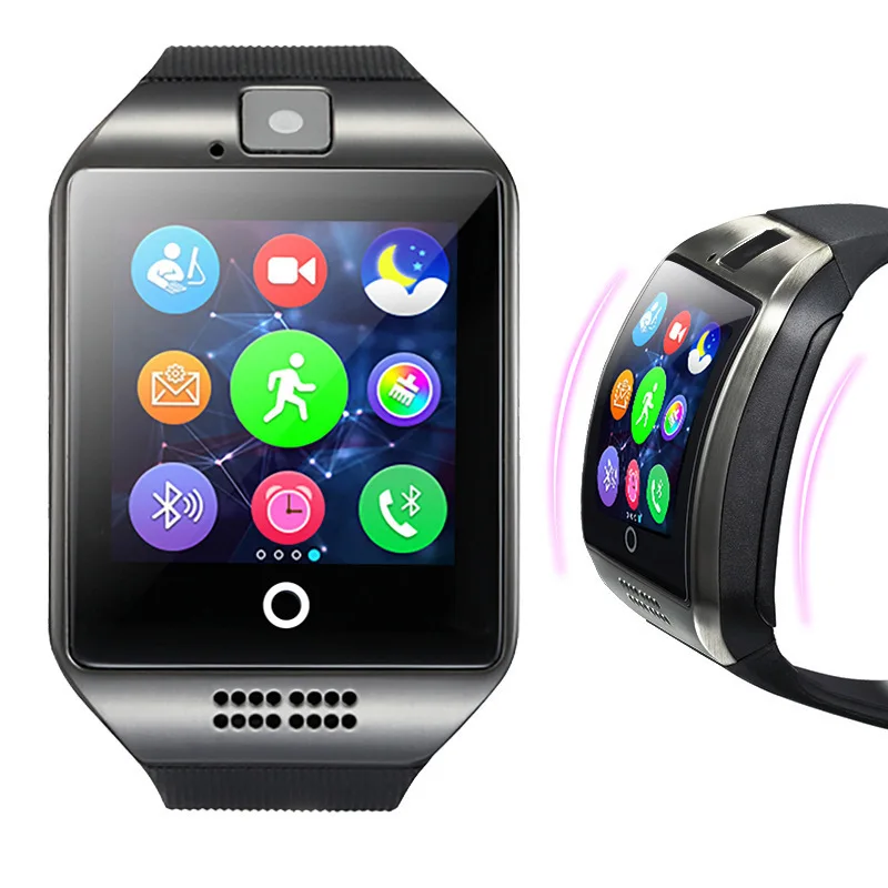 Q18 Смарт-часы Bluetooth Часы с карточкой для вставки в спортивные часы с подсчетом шагов Заводские часы Smart Wear Позиционирующий вызов