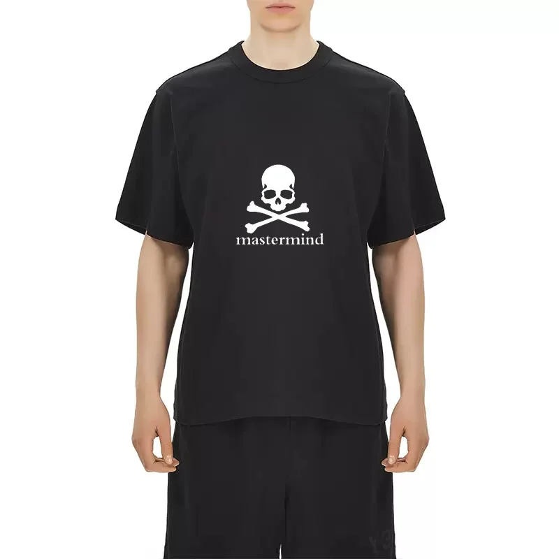 MasterMind Japan 2023 Летняя Мужская футболка Японский Новый Темный Принт Череп MMJ Свободные Расслабленные Футболки с коротким рукавом Для Мужчин и женщин