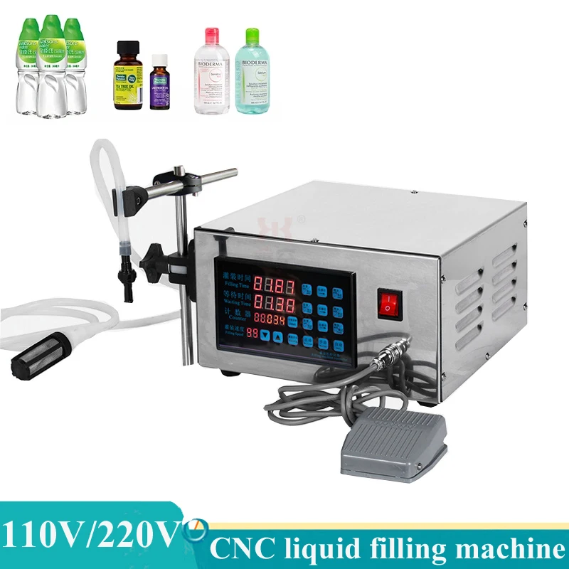 Полуавтоматическая Машина для розлива жидкости в бутылки с магнитным насосом, 5-5000 мл, количественный дозатор жидкого эфирного масла с ЧПУ