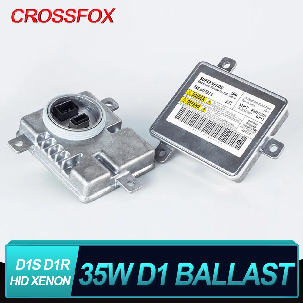CROSSFOX 1шт 35 Вт D1S D1R Ксеноновая OEM Лампа для автомобильных Фар D1 D3 Комплект Для Замены Балласта Авто Разъемы Для Ламп Металлические 8K0941597C
