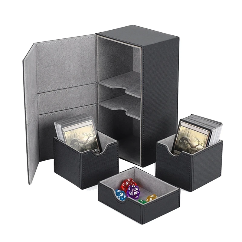 Многофункциональный чехол-контейнер, Коробка для карточек, Защита для карт, Коробки для колоды карт, Вмещает 200 + Карточек, чехол-органайзер для переноски