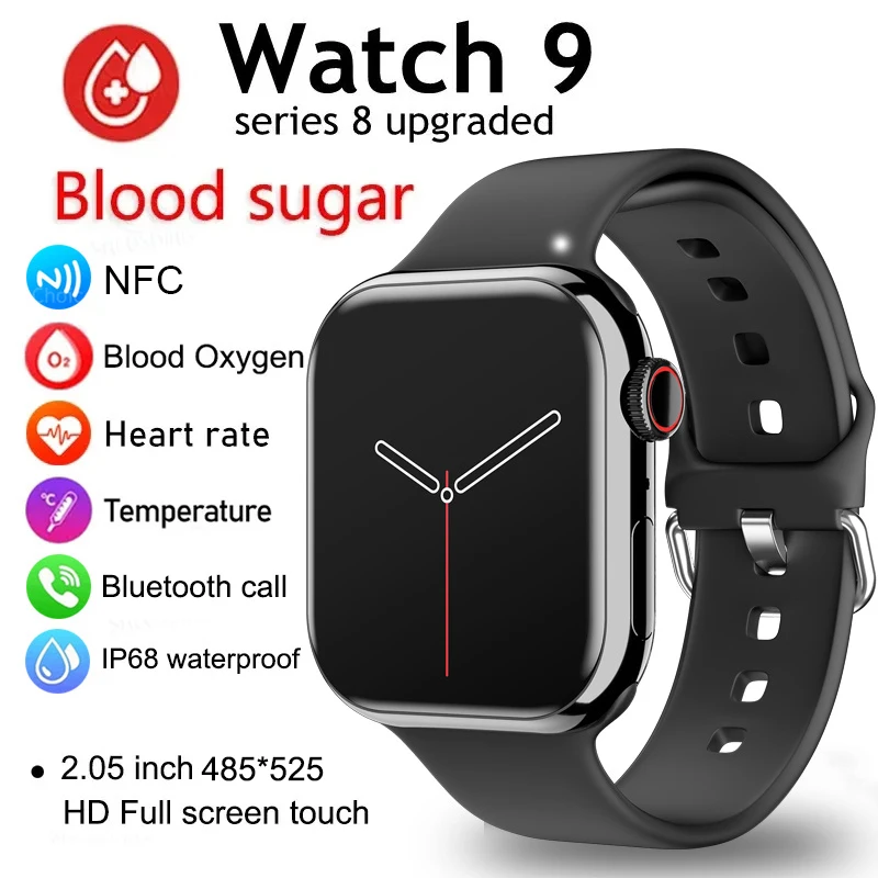 Серия 9 2023 Новые Смарт-часы с Bluetooth-вызовом для Мужчин, Спортивный браслет, Смарт-браслет с пользовательским циферблатом, умные часы для Apple Watch для мужчин и женщин
